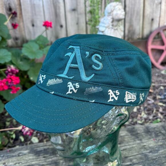 New Era Oakland Athletics A's Women's MLB Green Baseball Military Style Cap Hat - Picture 1 of 9